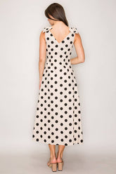 Polka Dot Linen Dress